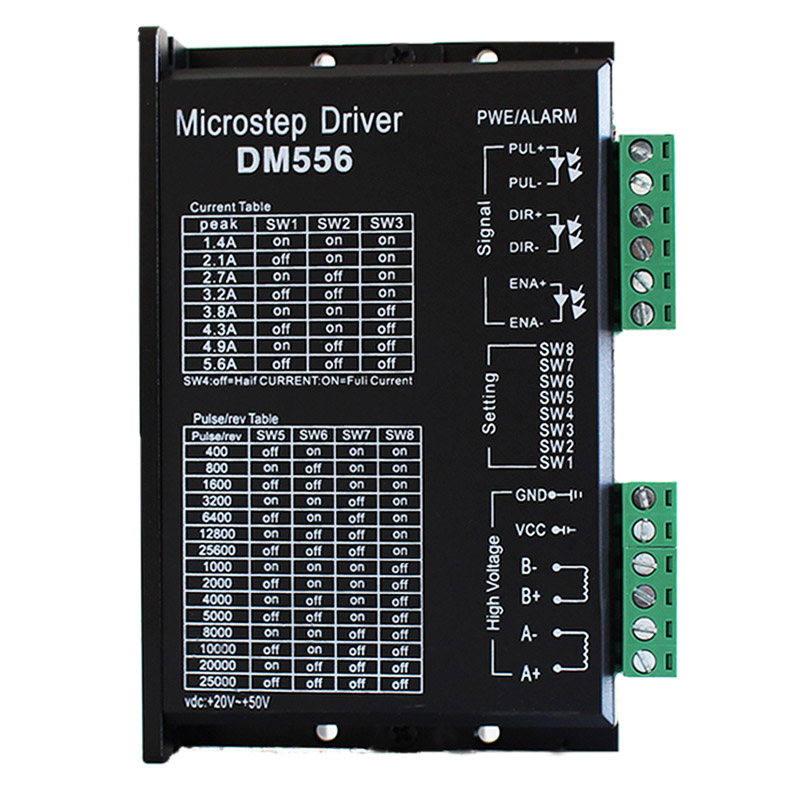 DSP數字式57 86步進電機驅動器 128細分 5.6A 24-50V  DM556
